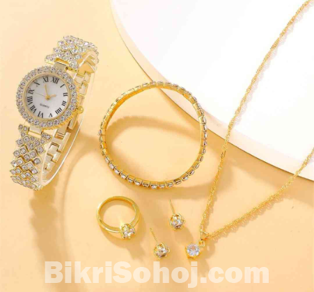 Woman watch 6 pcs set